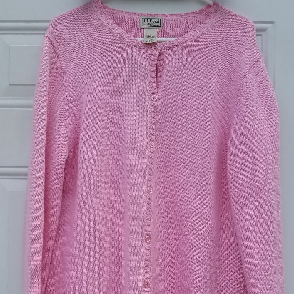L.L. Bean button front cardigan sweater